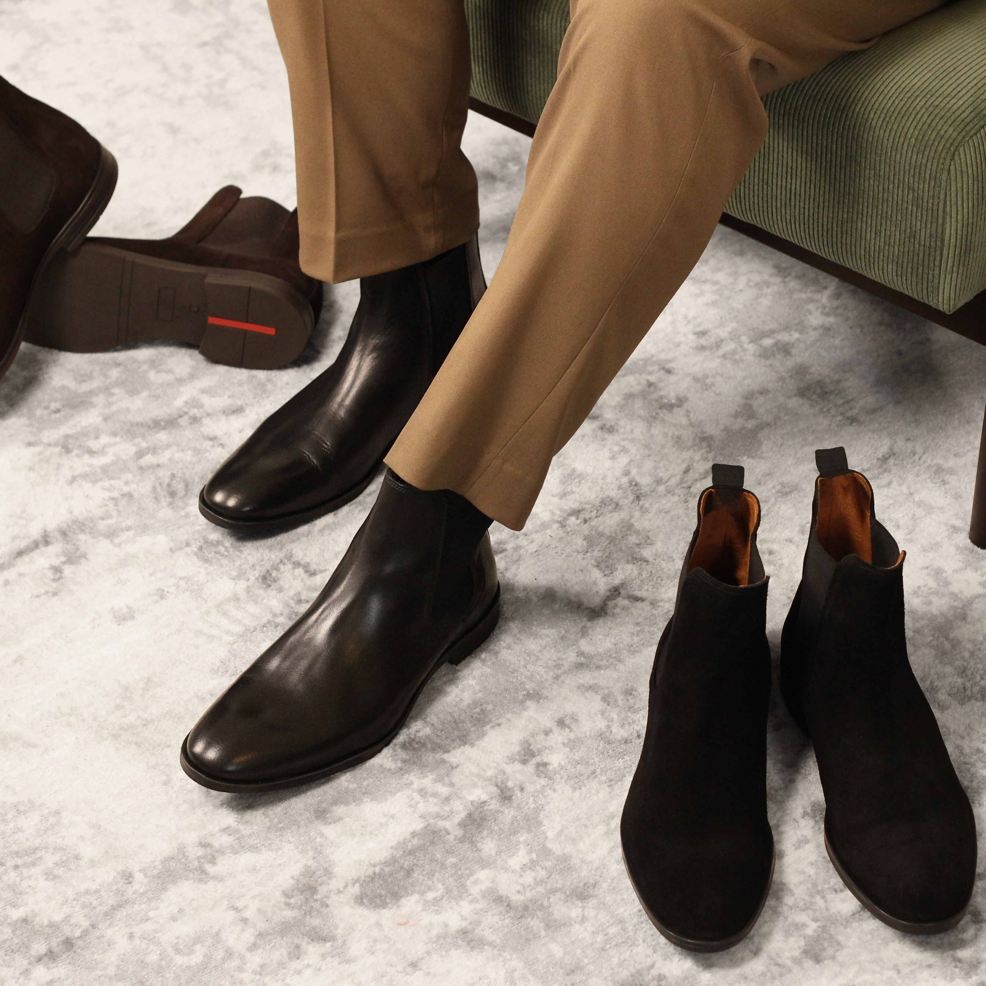 Chelsea Boots en cuir noir Berry ❘ Rudy's Paris