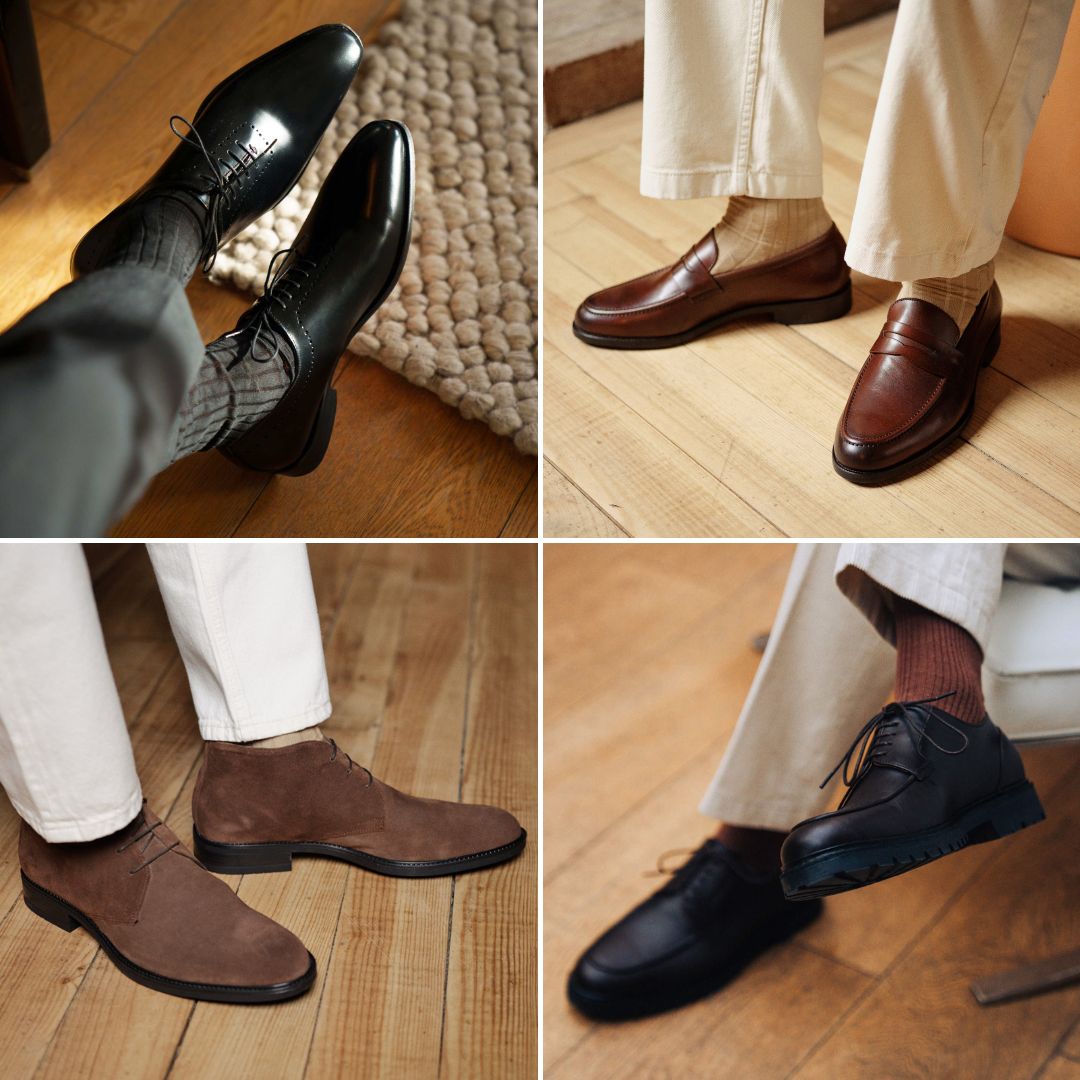 4 types de chaussures homme