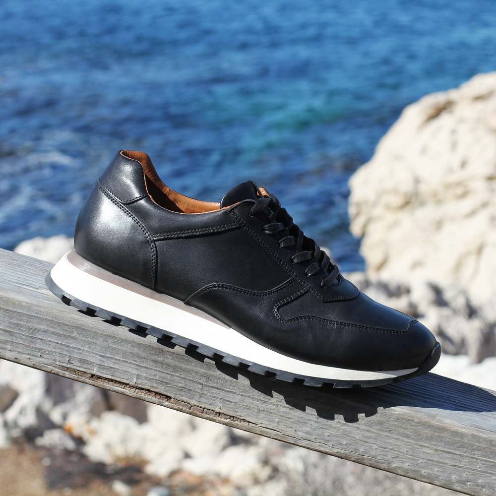Basket noir en cuir online