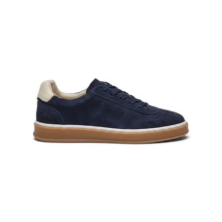 Sneakers / Basket en velours Marine<br>
Votre 2ème paire à <strong><span style=
